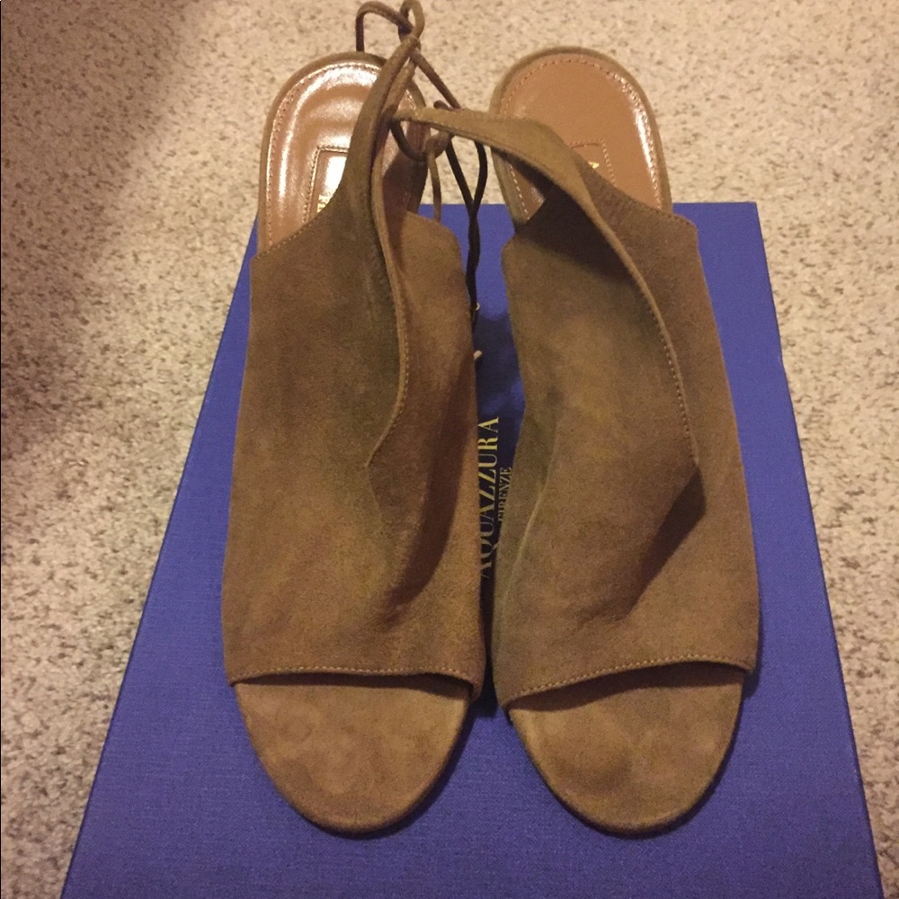 Aquazzura Ami Sandal 105 Cardamom Green